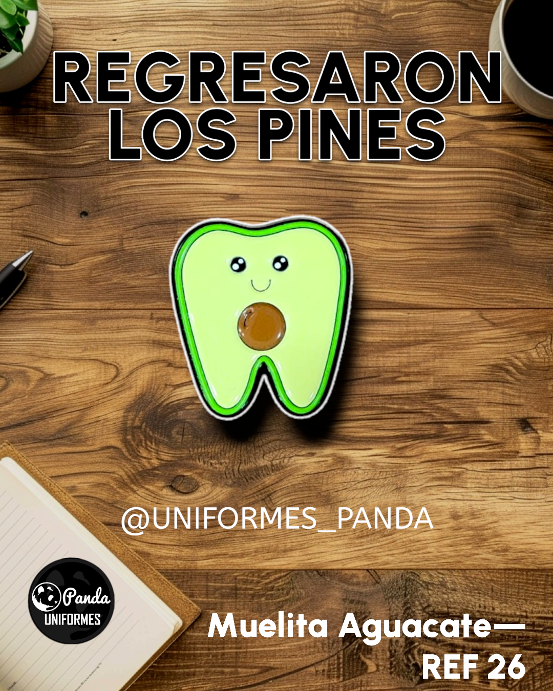 PIN MUELA AGUACATE
